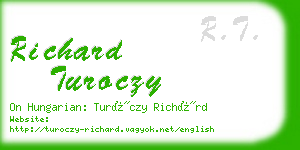 richard turoczy business card